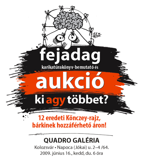 Fejadag - Karikaturakönyv-bemutató és aukció